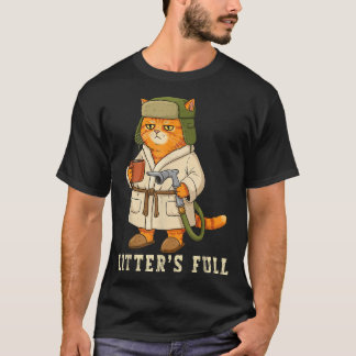 Litters Full Funny Cat Christmas Gpy For Cat T-Shirt