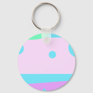 Little Abstract Monster or Abstract landscape Key Ring