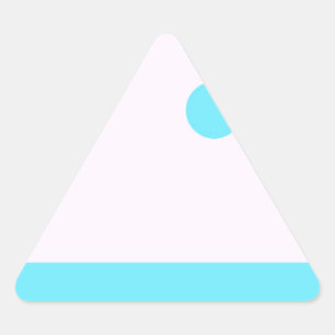 Little Abstract Monster or Abstract Landscape Triangle Sticker