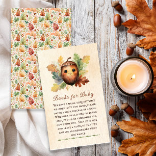 Little Acorn Baby Shower Books for Baby  Enclosure Card