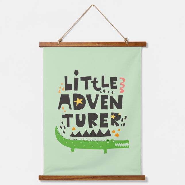 Little Adventurer Alligator Hanging Tapestry (Front)