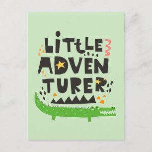 Little Adventurer Alligator Postcard