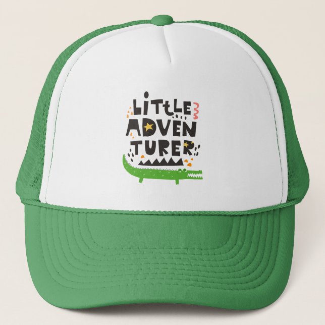Little Adventurer Alligator Trucker Hat (Front)