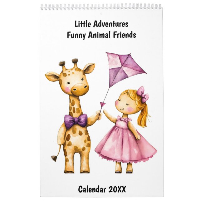 Little Adventures – Funny Animal Friends Calendar (Cover)