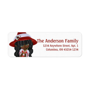 Little African American Christmas Witch