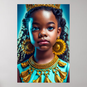 Little African princess, Black-History-Month Herit Poster
