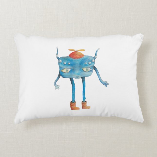 Little Alien Pi    Decorative Cushion (Front)