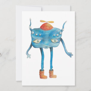 Little Alien Pi  Invitation