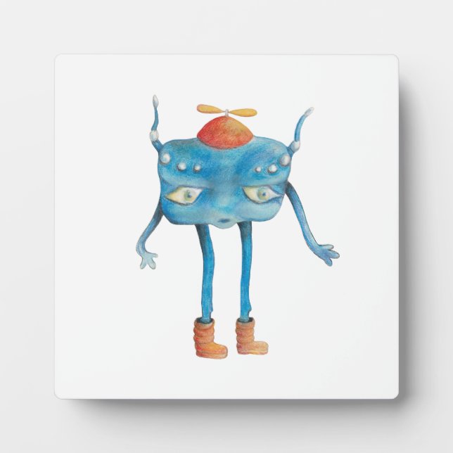 Little Alien Pi  Plaque (Front)