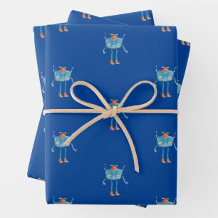 Little Alien Pi    Wrapping Paper Sheet