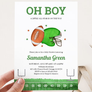 Little All Star Boy Baby Shower Invitation