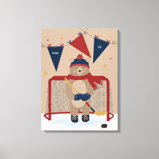 Little All-Star Rinkside Rookie Canvas Print