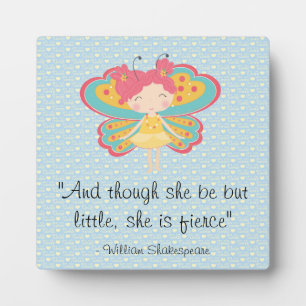 Little and Fierce Butterfly Fairy Plaque
