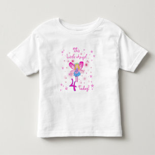 Little Angel 4th Birthday T-shirts and Gifts