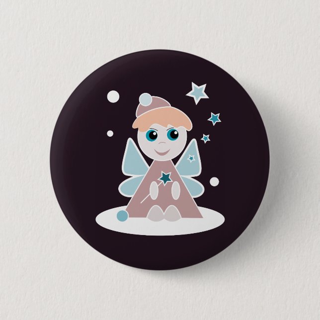 Little Angel 6 Cm Round Badge (Front)