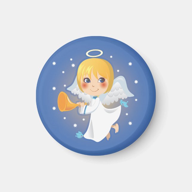 Little Angel Announcement Magnet (Front)
