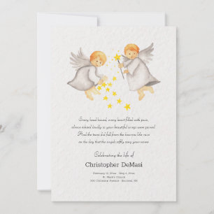 Little Angel Celebration of Life Card