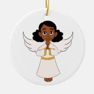 Little Angel Girl Ceramic Tree Decoration