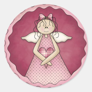 Little Angel Girl D1 Design Stickers