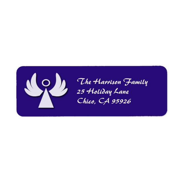 Little Angel Holiday Return Address Label (Front)