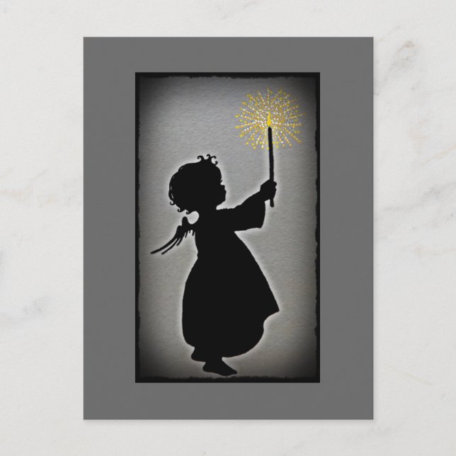 Little Angel Lets Her Light Shine Postcard (Front)