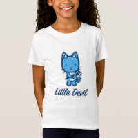 "Little Angel...Little Devil" Girl's Ringer Tee