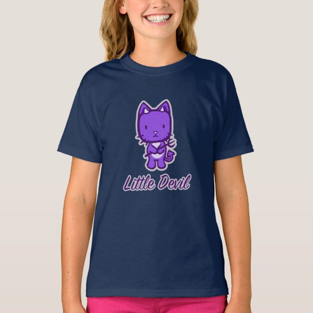 "Little Angel...Little Devil" Girl's Tee (Front)