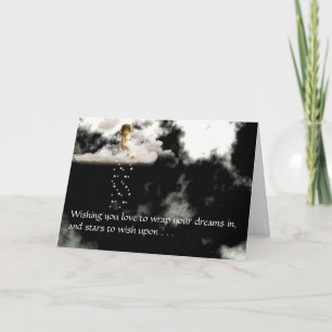 Little Angel on a Cloud Valentine Holiday Card