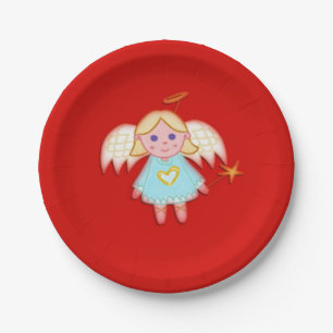 Little Angel Paper Plate