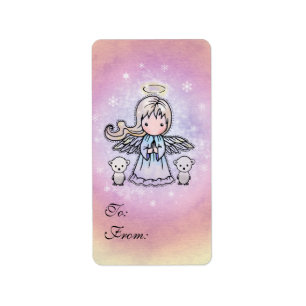 Little Angel with Polar Bears Gift Tags