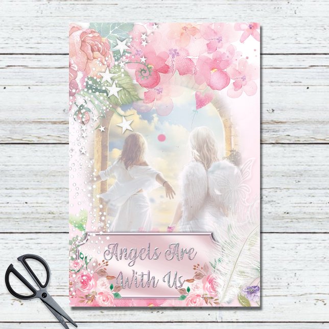 Little Angels Floral Bohemian Decoupage  Tissue Paper (Creator Uploaded)