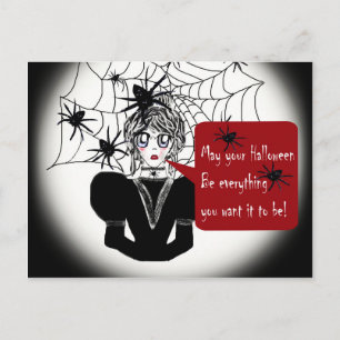 Little Anime Spider Woman Postcard