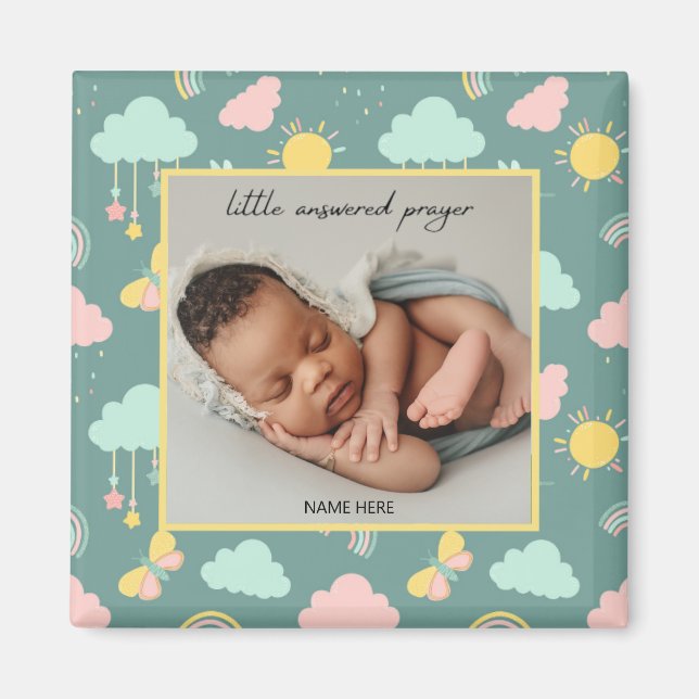 Little Answered Prayer Photo Magnet (Front)