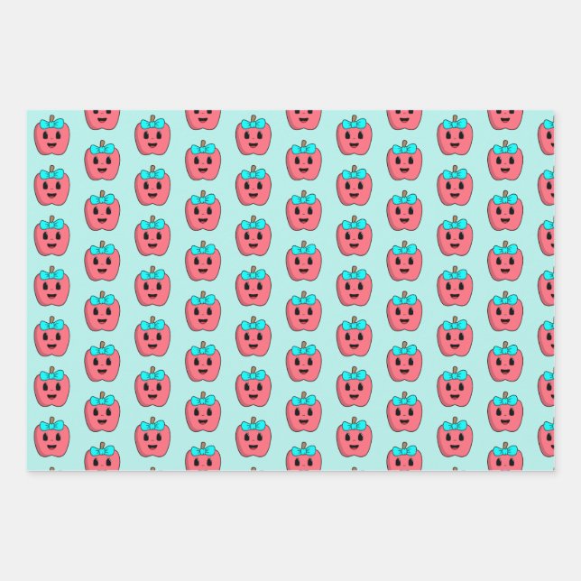 Little Apple Wrapping Paper Sheet (Front)
