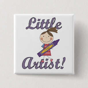Little Artist T-shirts and Gifts 15 Cm Square Badge