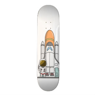 Little Astronaut & Spaceship Skateboard