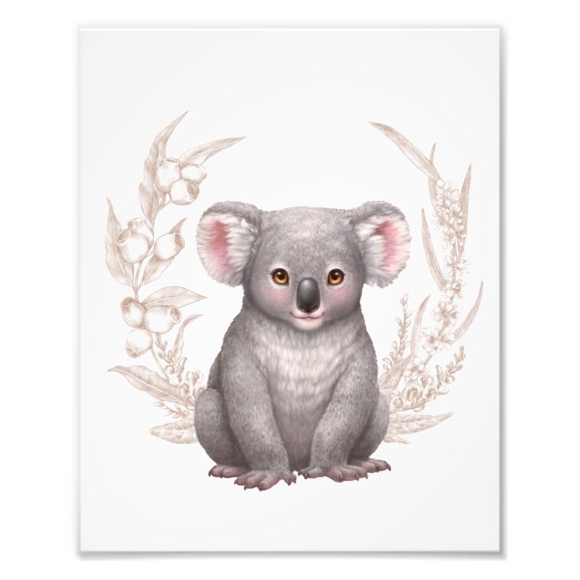 Little Aussie Friends - Koala Photo Print (Front)
