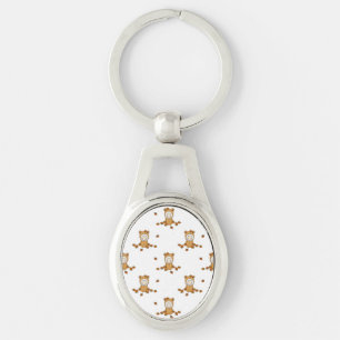 Little Autumn Babies in Falling Leaves Key Ring