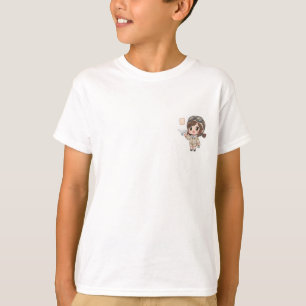 Little Aviator Paper Plane Chibi Kids T-Shirt