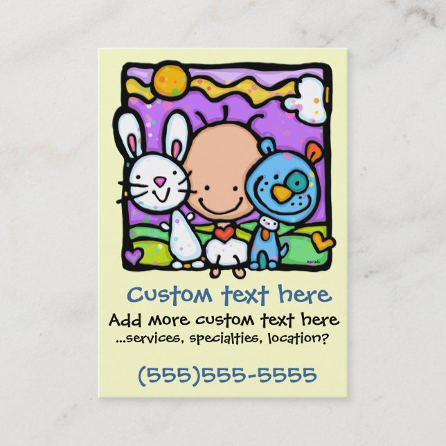 Little Baby and his/her Little Pets-Childcare card (Front)
