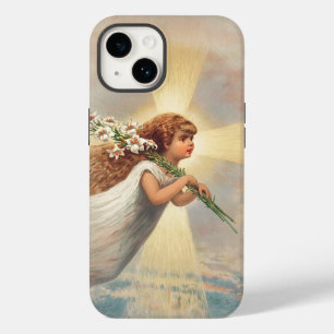 Little baby angel holding lilies Case-Mate iPhone 14 case