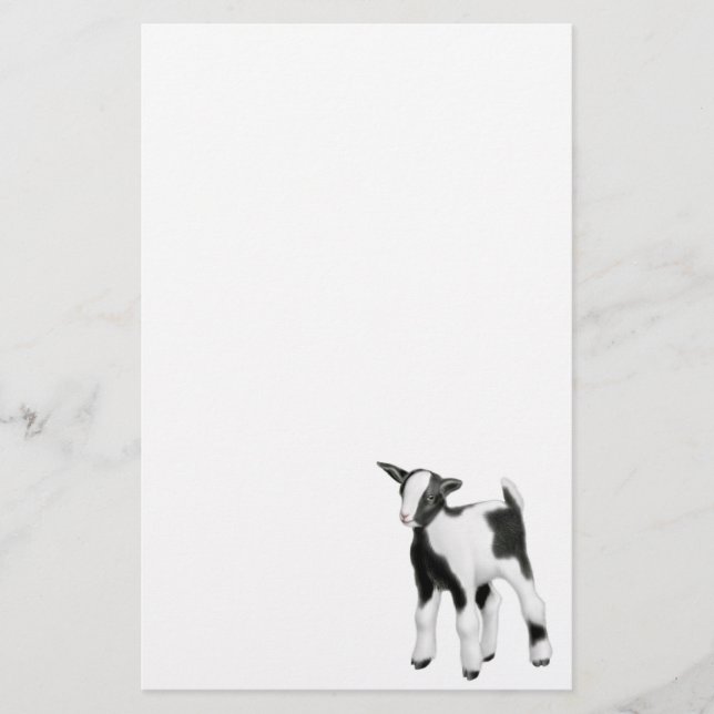 Little Baby Goat Stationery (Front)