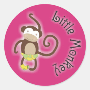 Little Baby Monkey Sticker 1.5"
