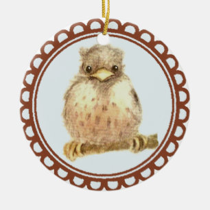 Little Baby Robin Ceramic Tree Decoration