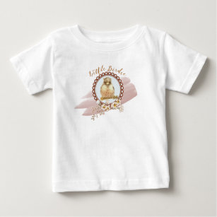 Little Baby Robin with Field Flowers Baby T-Shirt