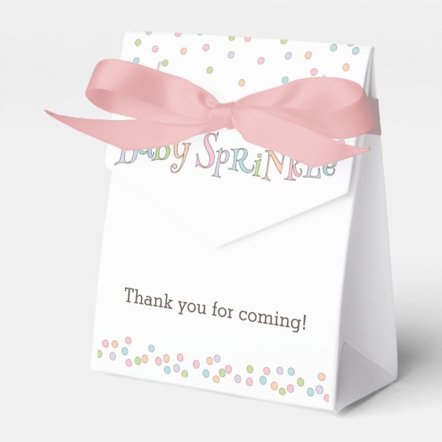 Little Baby Sprinkle Confetti Shower Favour Bag Favour Box (Front Side)
