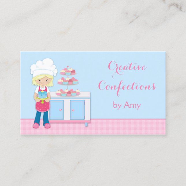 Little Baker, Bakery Business Card (Front)