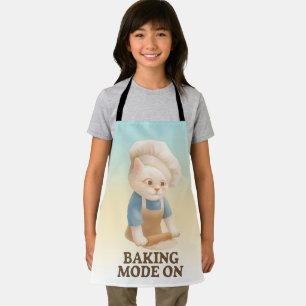 Little Baker Cat: Cozy Morning Kneading Art Apron