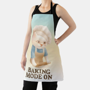 Little Baker Cat: Cozy Morning Kneading Art Apron