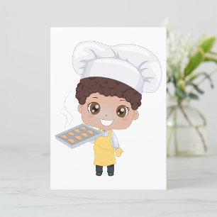 Little Baker Cook Invitation